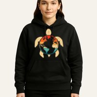 Earth Day Save Environment Cute Turtle Planet Protection Hoodie