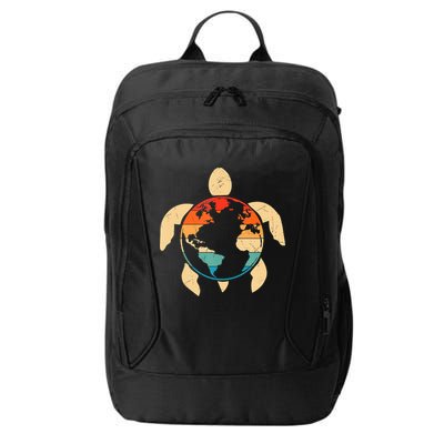 Earth Day Save Environment Cute Turtle Planet Protection City Backpack