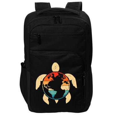 Earth Day Save Environment Cute Turtle Planet Protection Impact Tech Backpack
