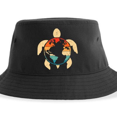 Earth Day Save Environment Cute Turtle Planet Protection Sustainable Bucket Hat