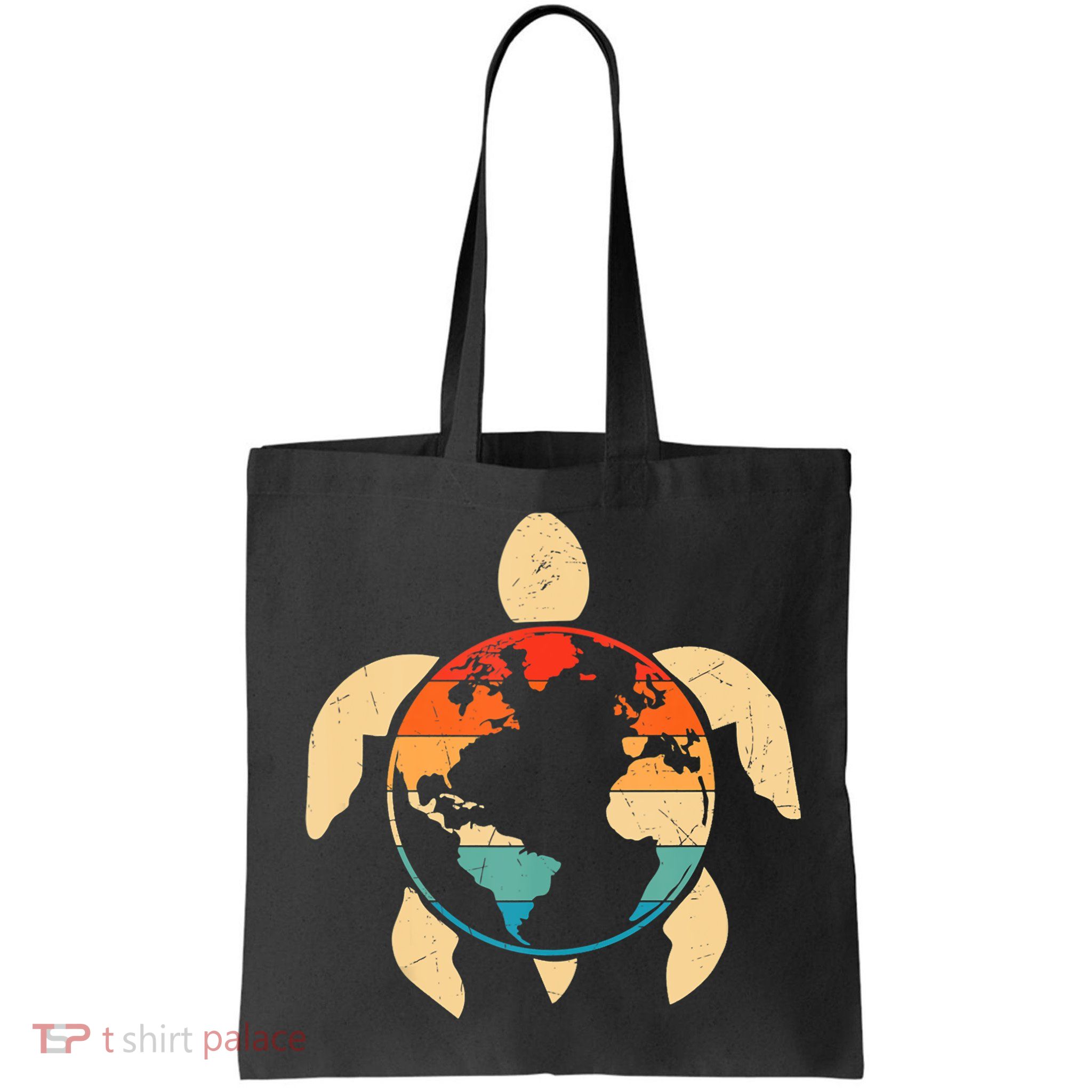 Earth Day Save Environment Cute Turtle Planet Protection Bag