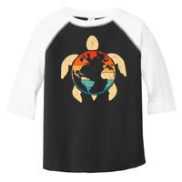 Earth Day Save Environment Cute Turtle Planet Protection Toddler Fine Jersey T-Shirt