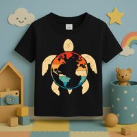 Earth Day Save Environment Cute Turtle Planet Protection Toddler T-Shirt