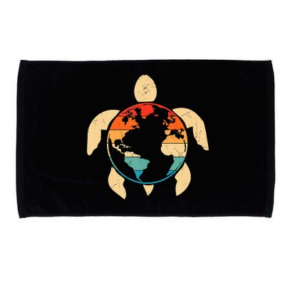 Earth Day Save Environment Cute Turtle Planet Protection Microfiber Hand Towel