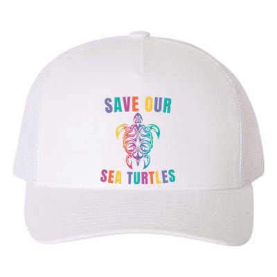 Earth Day, Save Our Sea Turtles, Sea Turtle Lover, Marine Life Yupoong Adult 5-Panel Trucker Hat