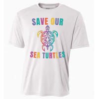 Earth Day, Save Our Sea Turtles, Sea Turtle Lover, Marine Life Cooling Performance Crew T-Shirt