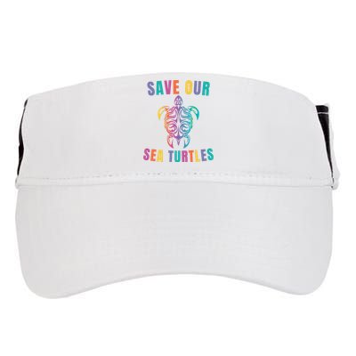 Earth Day, Save Our Sea Turtles, Sea Turtle Lover, Marine Life Adult Drive Performance Visor