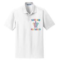 Earth Day, Save Our Sea Turtles, Sea Turtle Lover, Marine Life Dry Zone Grid Polo