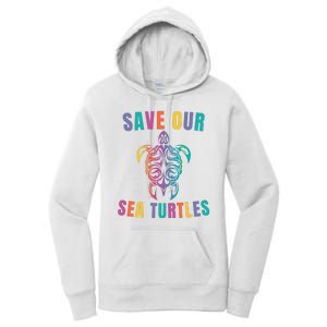 Earth Day, Save Our Sea Turtles, Sea Turtle Lover, Marine Life Women's Pullover Hoodie