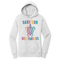 Earth Day, Save Our Sea Turtles, Sea Turtle Lover, Marine Life Women's Pullover Hoodie