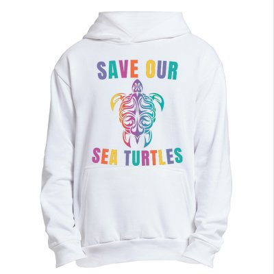 Earth Day, Save Our Sea Turtles, Sea Turtle Lover, Marine Life Urban Pullover Hoodie