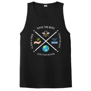 Earth Day Save The Bees Plant More Trees Clean The Seas Great Gift PosiCharge Competitor Tank