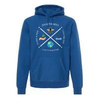 Earth Day Save The Bees Plant More Trees Clean The Seas Great Gift Premium Hoodie