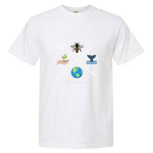 Earth Day Save The Bees Plant More Trees Clean The Seas Great Gift Garment-Dyed Heavyweight T-Shirt