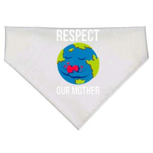 Earth Day Saying: Respect Our Mother Mother Earth Earth Day Gift USA-Made Doggie Bandana