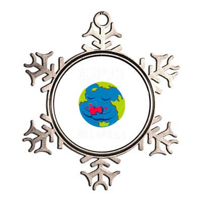 Earth Day Saying: Respect Our Mother Mother Earth Earth Day Gift Metallic Star Ornament