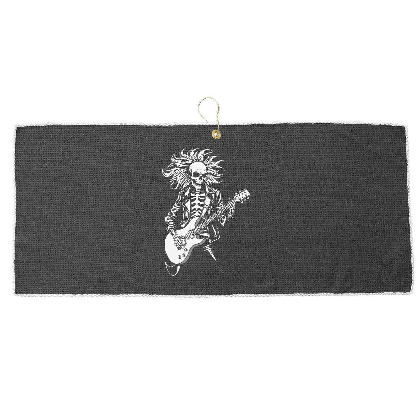 Edgy Dynamic Skeleton Large Microfiber Waffle Golf Towel