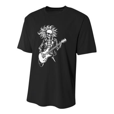 Edgy Dynamic Skeleton Youth Performance Sprint T-Shirt