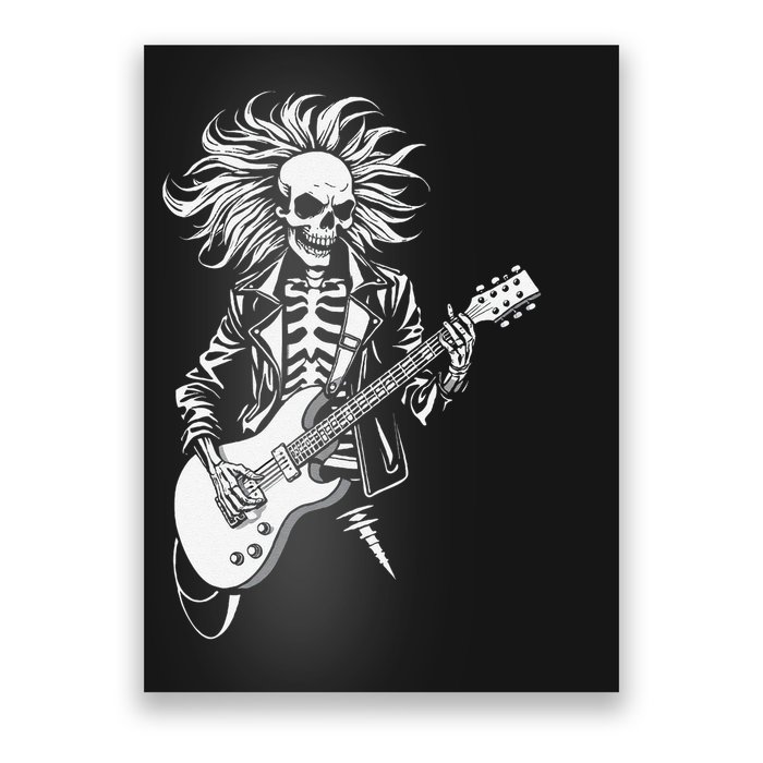 Edgy Dynamic Skeleton Poster