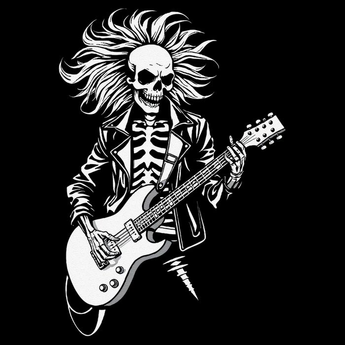 Edgy Dynamic Skeleton Poster