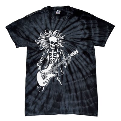 Edgy Dynamic Skeleton Tie-Dye T-Shirt