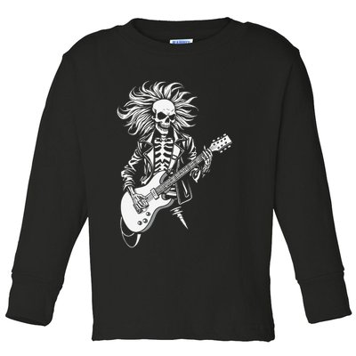 Edgy Dynamic Skeleton Toddler Long Sleeve Shirt