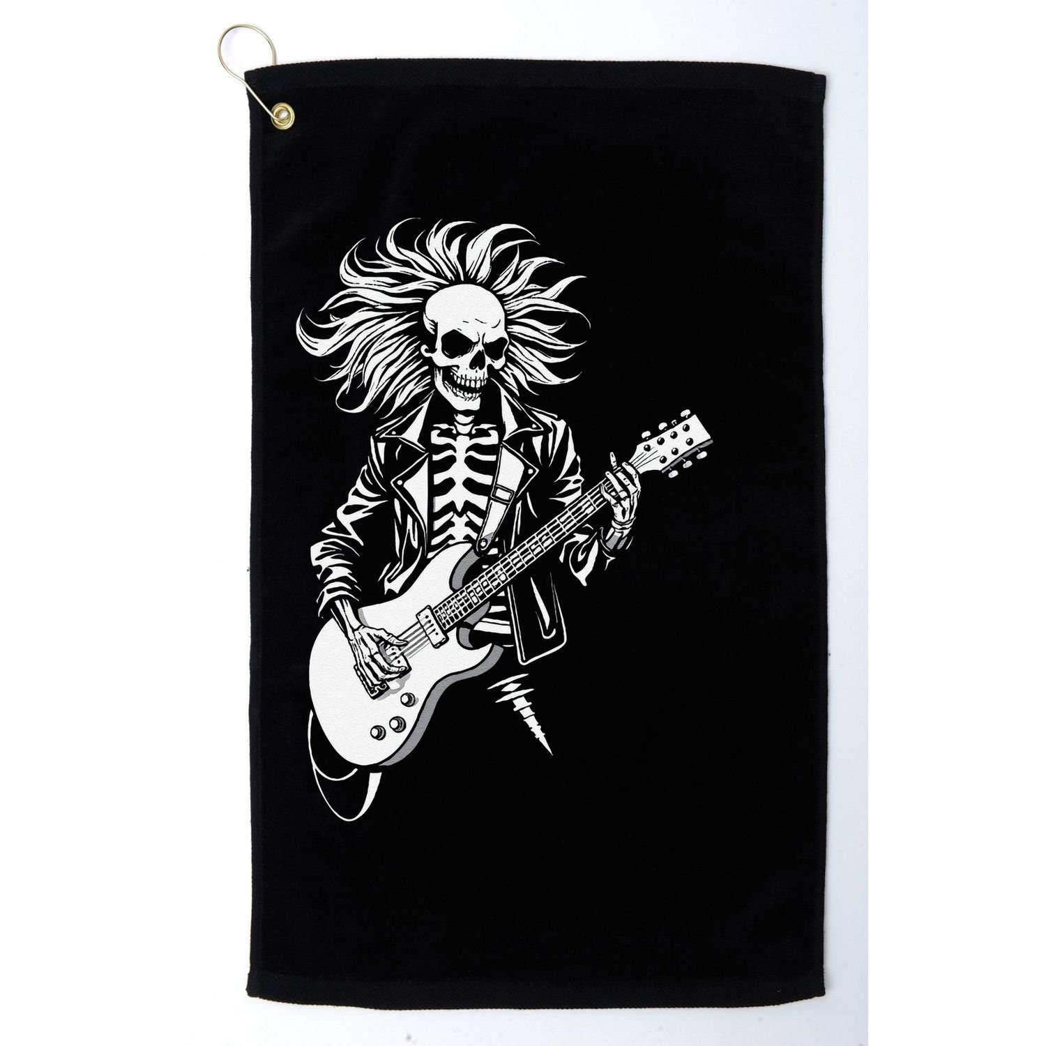 Edgy Dynamic Skeleton Golf Towel