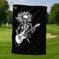 Edgy Dynamic Skeleton Golf Towel