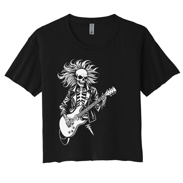 Edgy Dynamic Skeleton Crop Top
