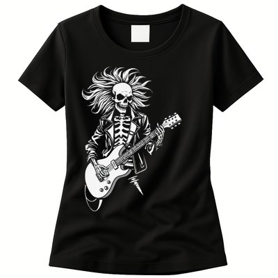 Edgy Dynamic Skeleton Womens T-Shirt
