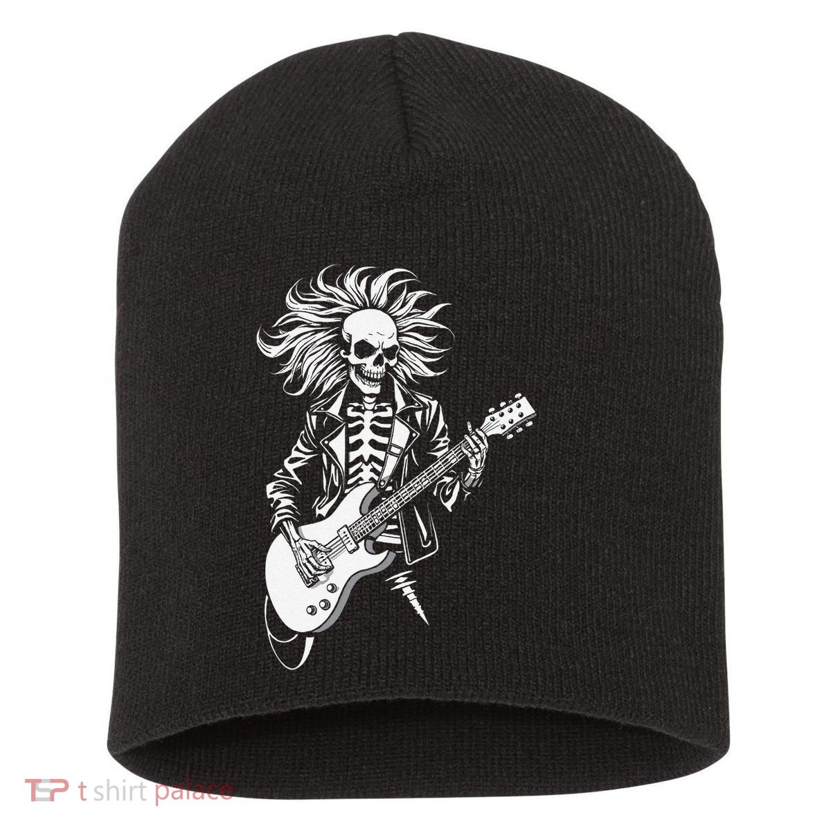 Edgy Dynamic Skeleton Short Acrylic Beanie