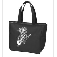 Edgy Dynamic Skeleton Zip Tote Bag