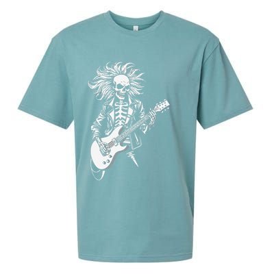 Edgy Dynamic Skeleton Sueded Cloud Jersey T-Shirt
