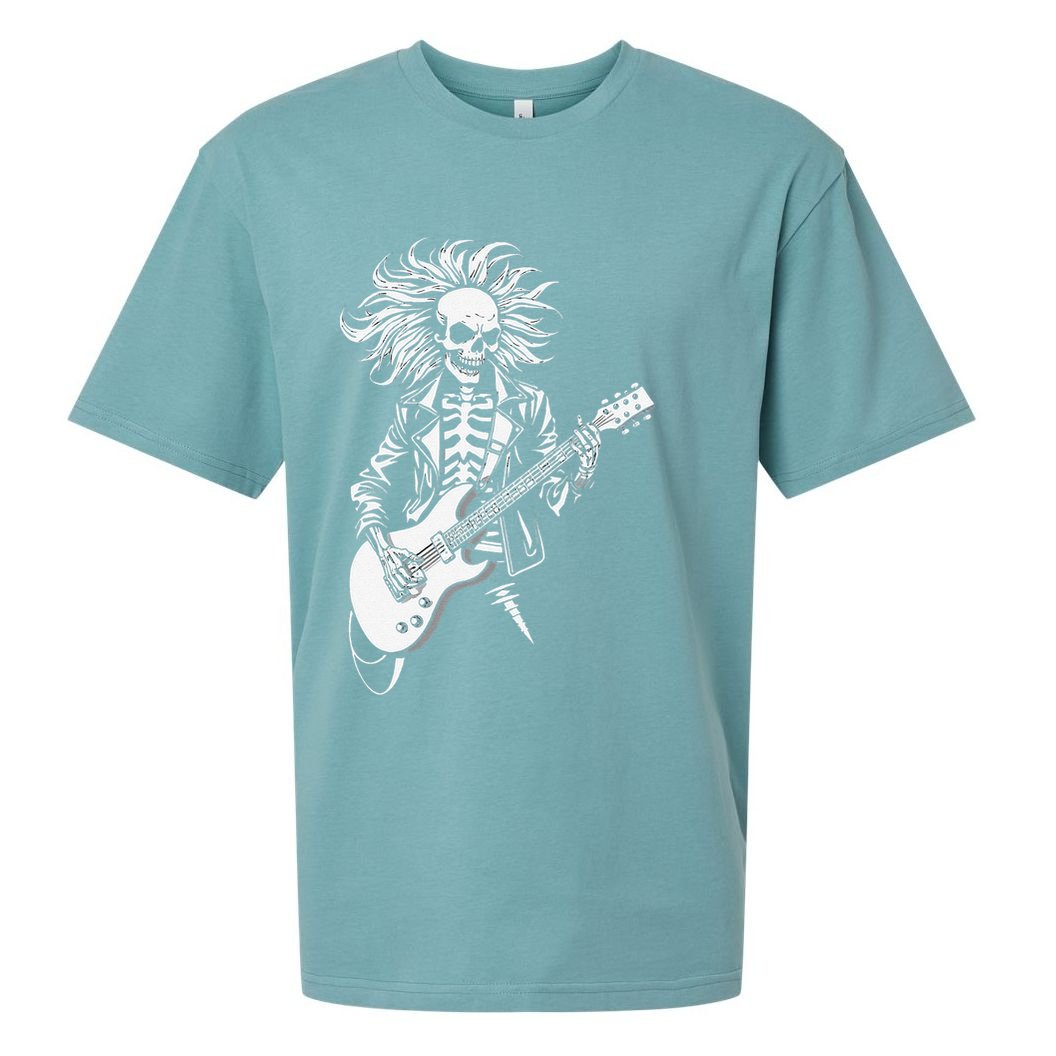 Edgy Dynamic Skeleton Sueded Cloud Jersey T-Shirt