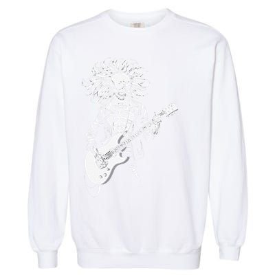 Edgy Dynamic Skeleton Garment-Dyed Sweatshirt