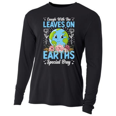 Earth Day Special Laugh With The Leaves On Cooling Performance Long Sleeve Crew