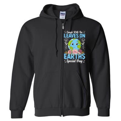 Earth Day Special Laugh With The Leaves On Full Zip Hoodie