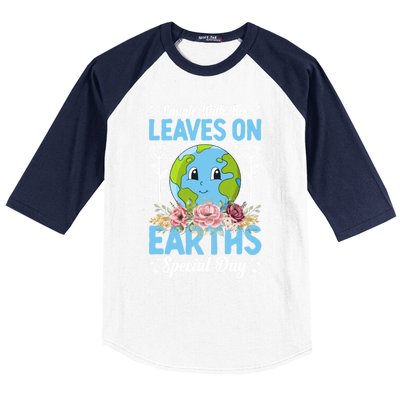 Earth Day Special Laugh With The Leaves On Baseball Sleeve Shirt