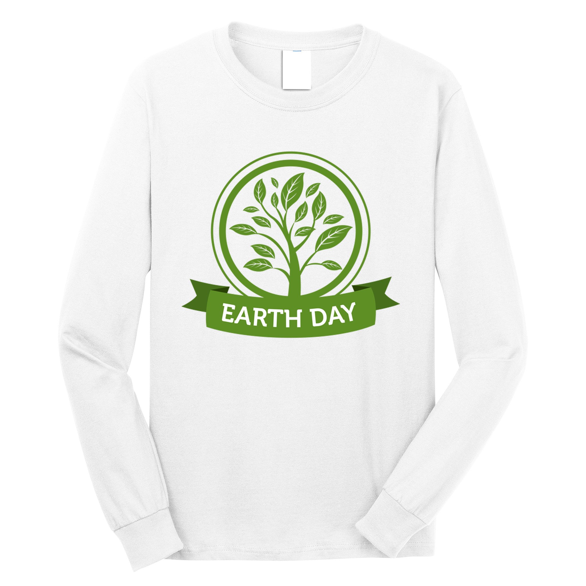 Earth Day Tree Long Sleeve Shirt