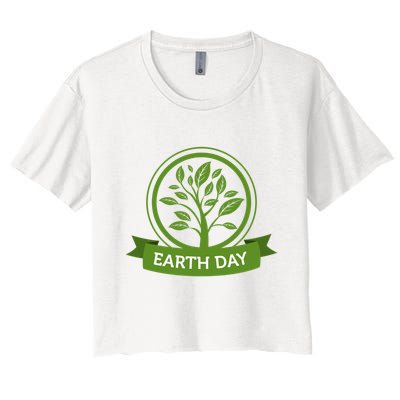 Earth Day Tree Crop Top