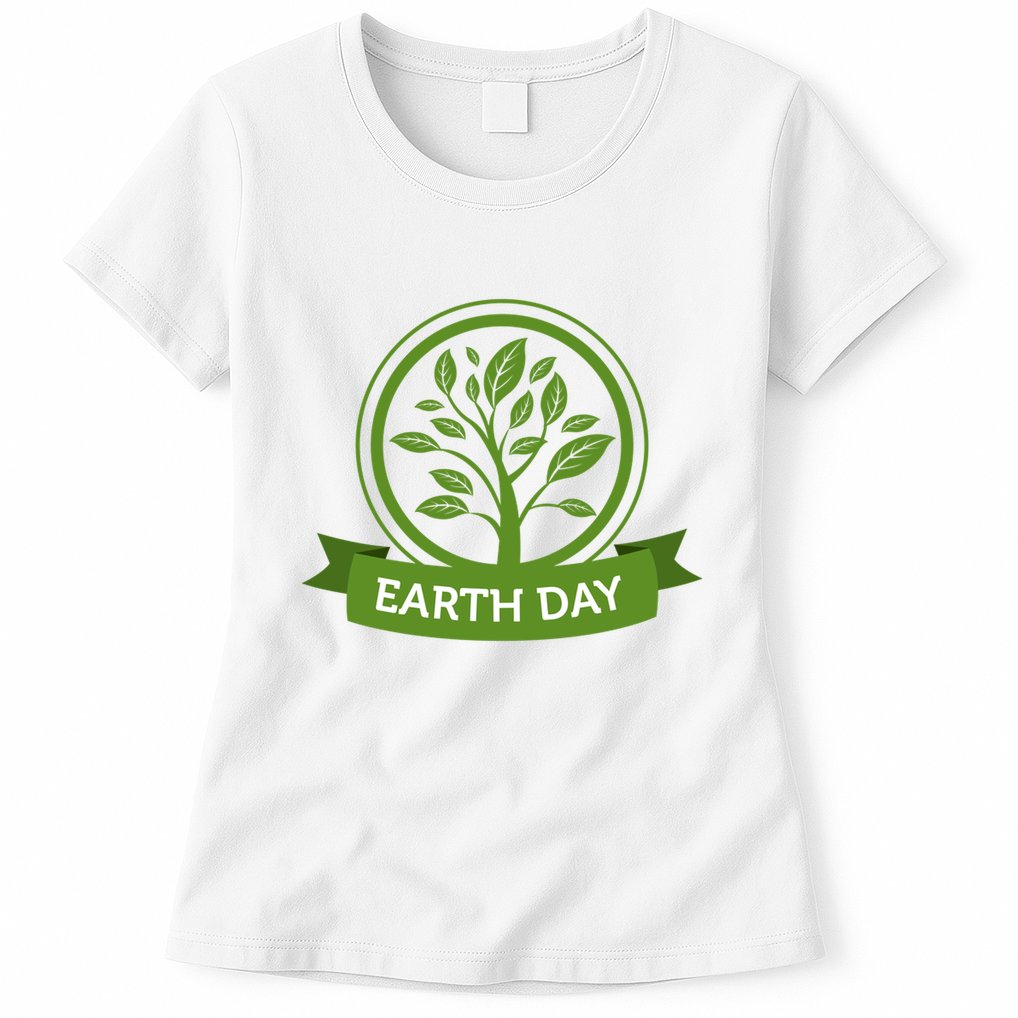 Earth Day Tree Womens T-Shirt
