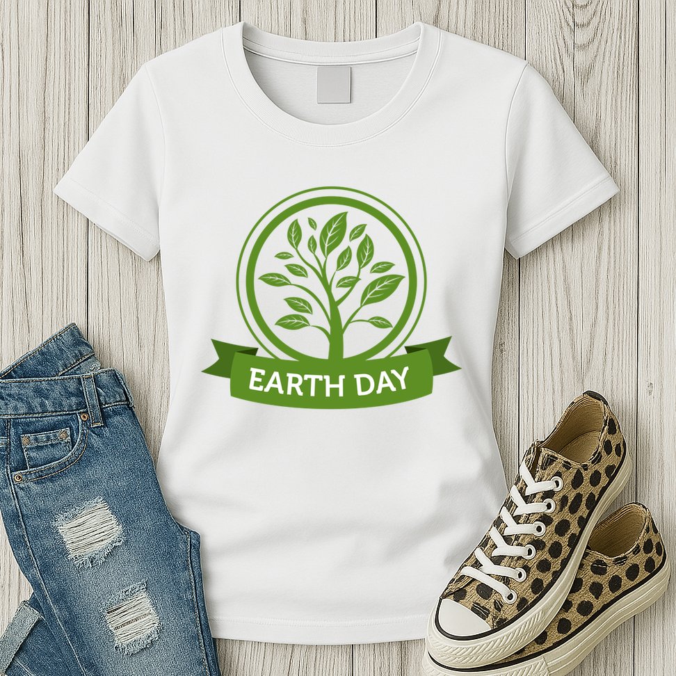 Earth Day Tree Womens T-Shirt