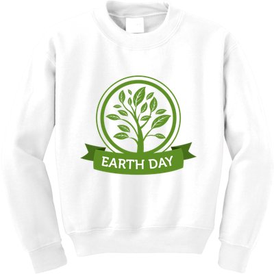 Earth Day Tree Kids Sweatshirt