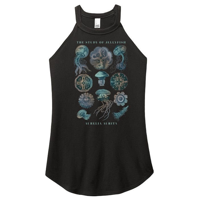 Earth Day The Study Of Jellyfish Women’s Perfect Tri Rocker Tank