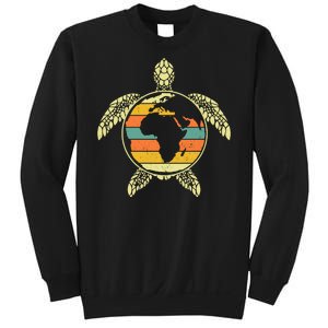 Earth Day Turtle Retro Sweatshirt