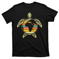 Earth Day Turtle Retro T-Shirt