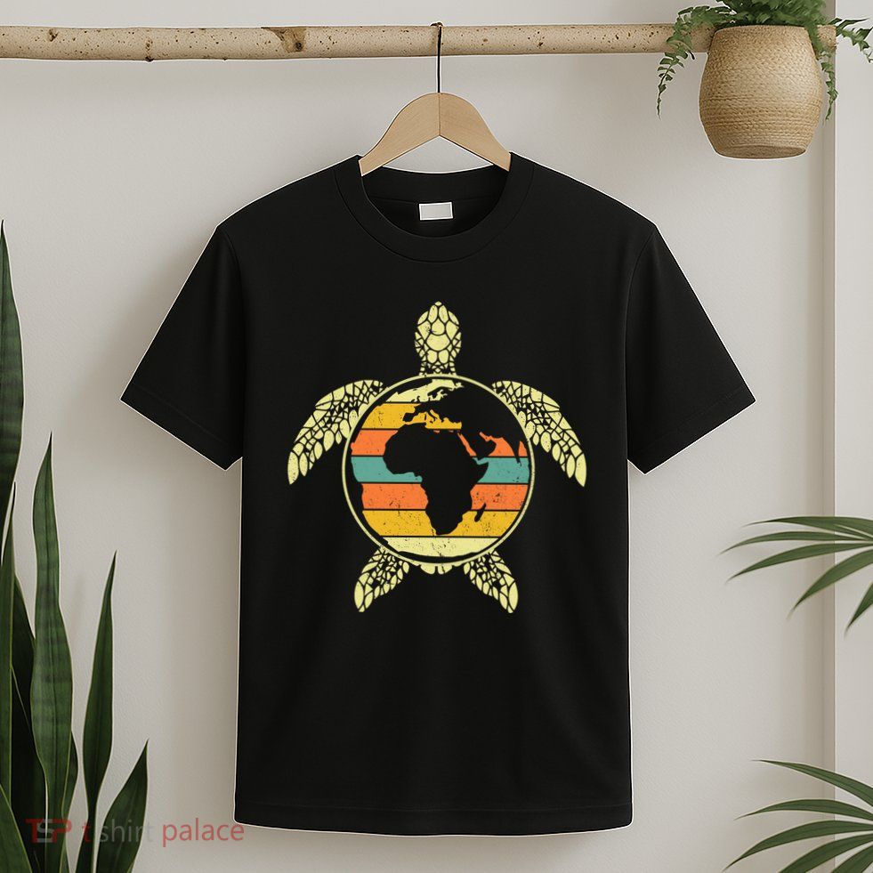 Earth Day Turtle Retro T-Shirt