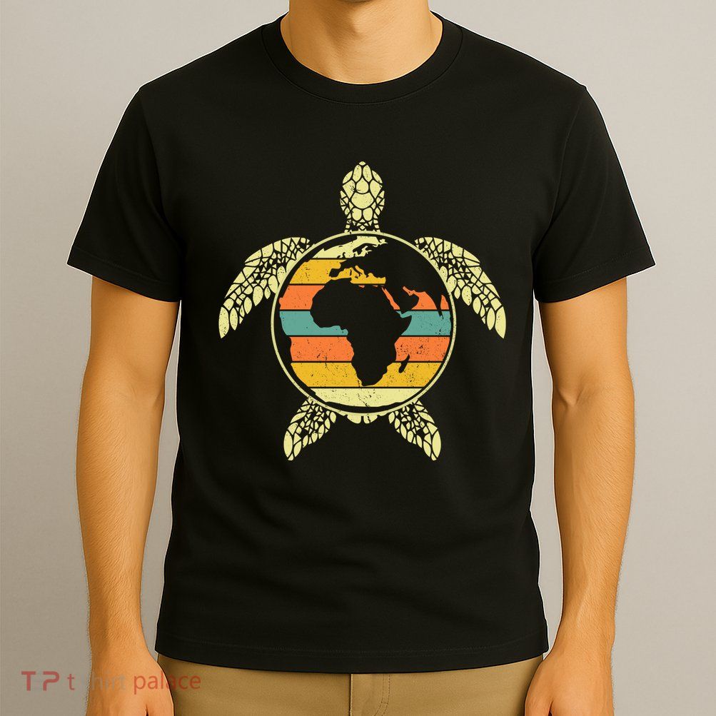 Earth Day Turtle Retro T-Shirt