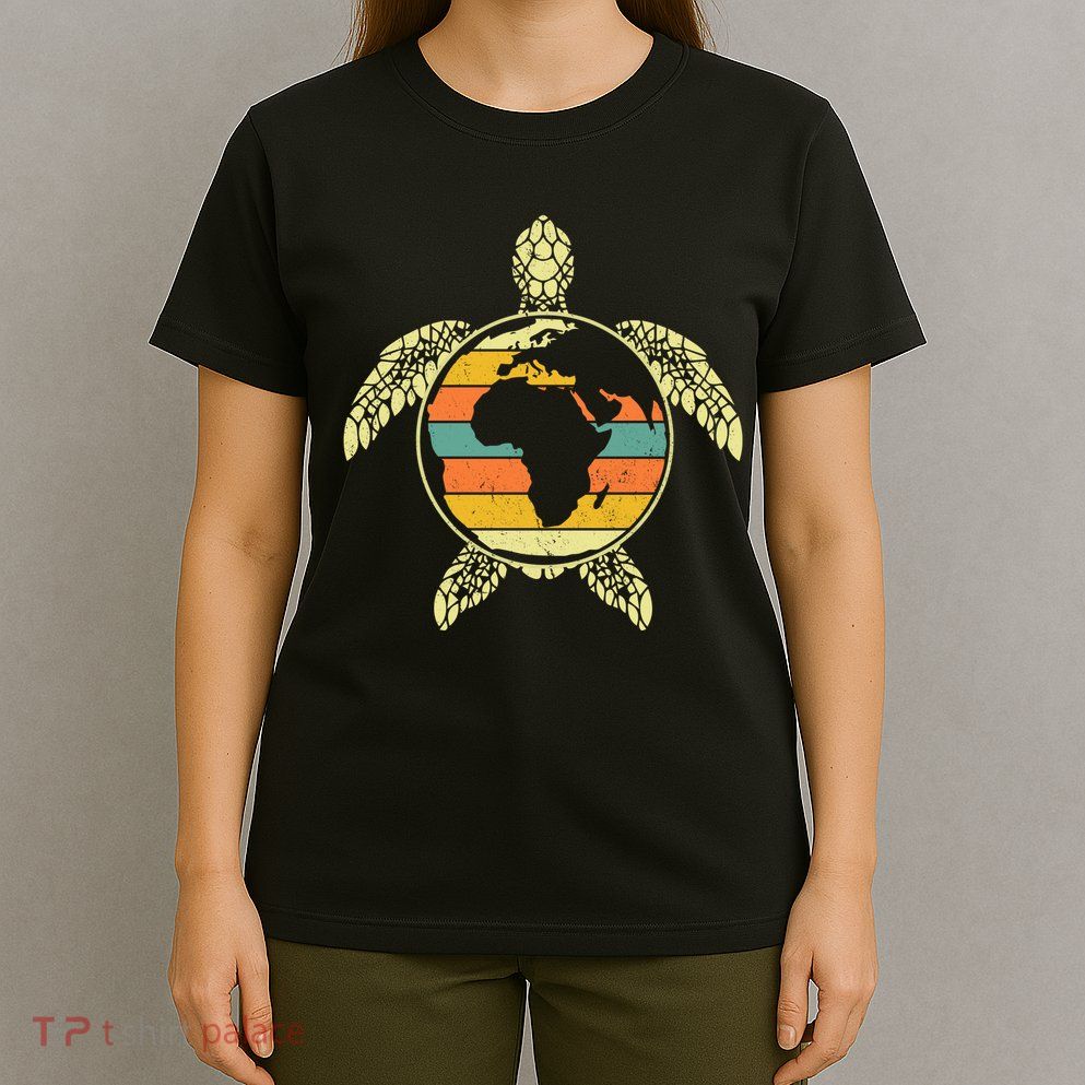 Earth Day Turtle Retro T-Shirt