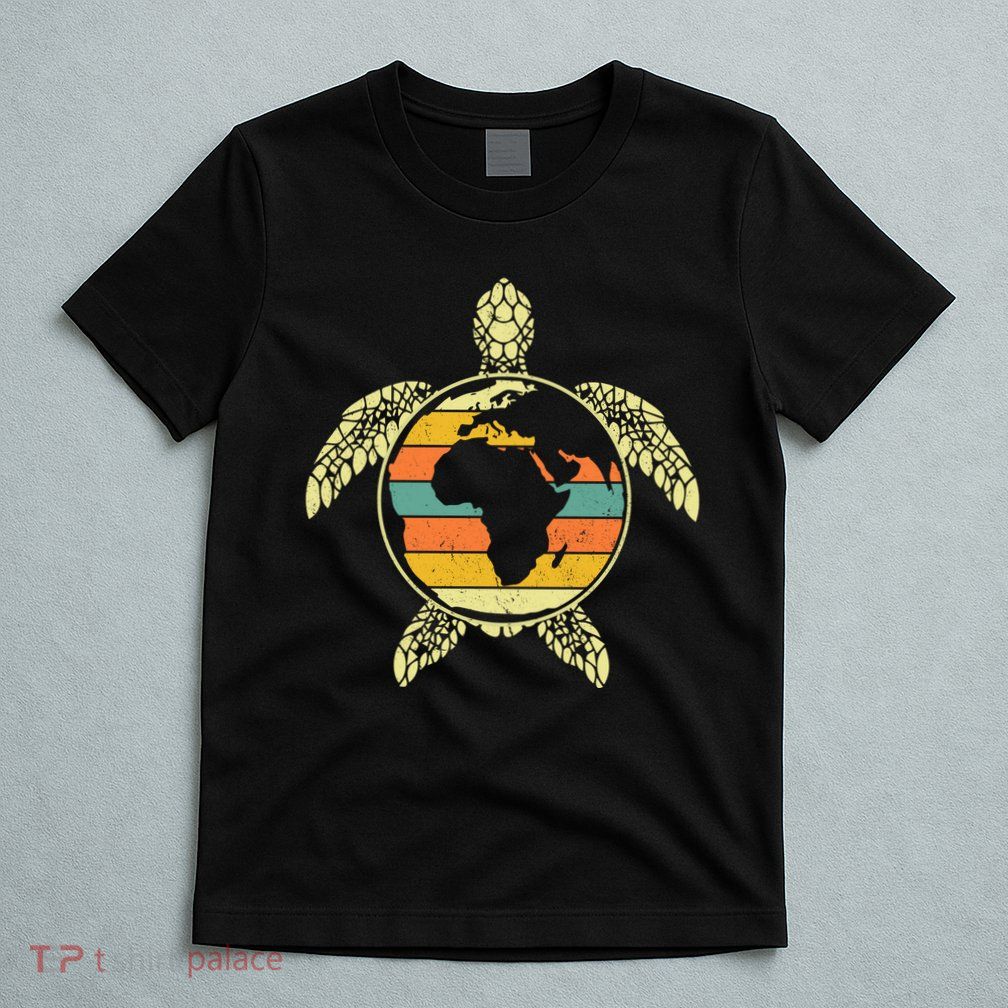 Earth Day Turtle Retro T-Shirt